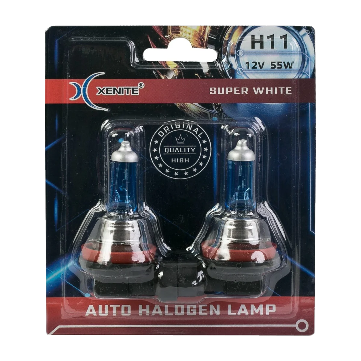 Автомобильные галогенные лампы XENITE H11 SUPER WHITE 12V