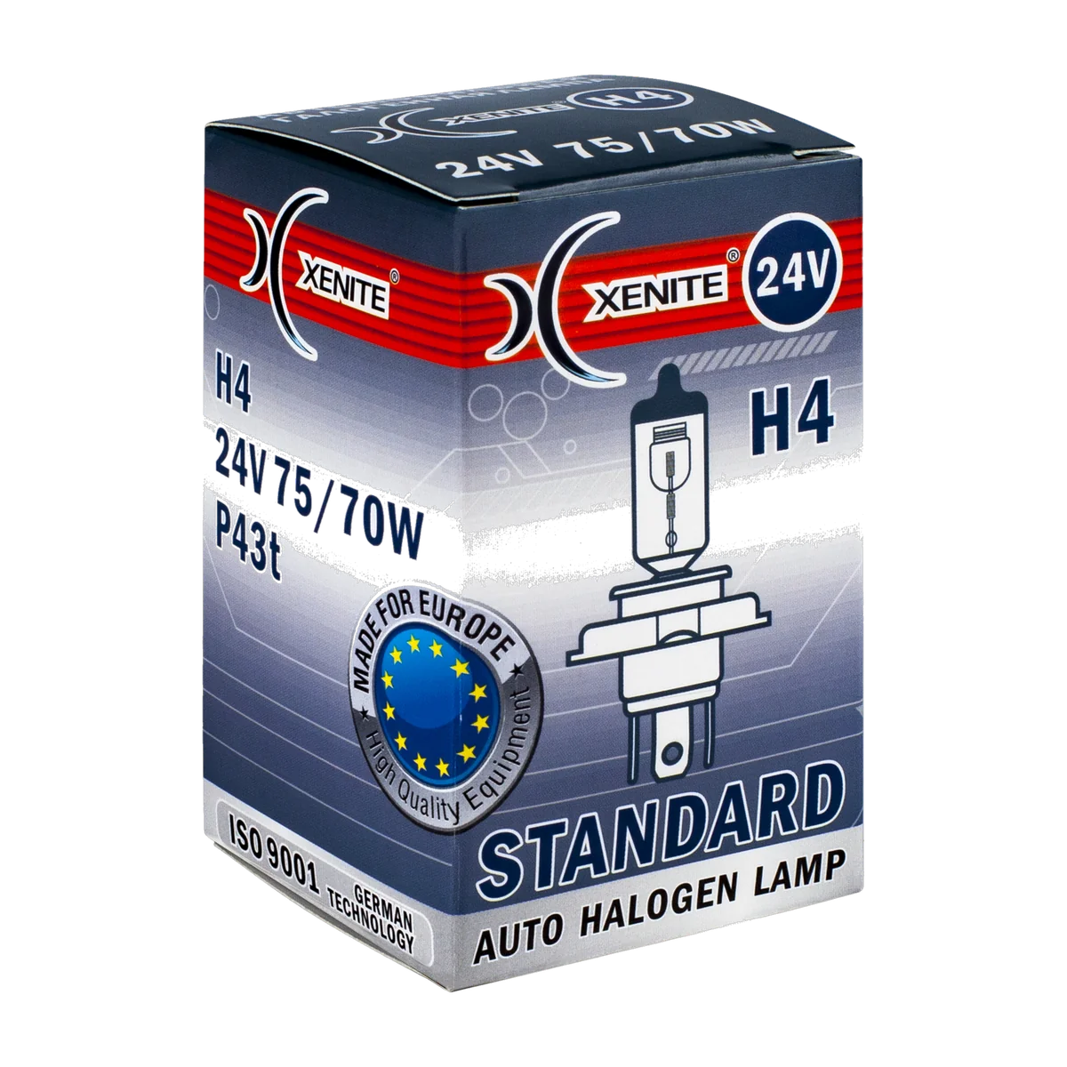 Автомобильная галогенная лампа XENITE H4 STANDARD 24V