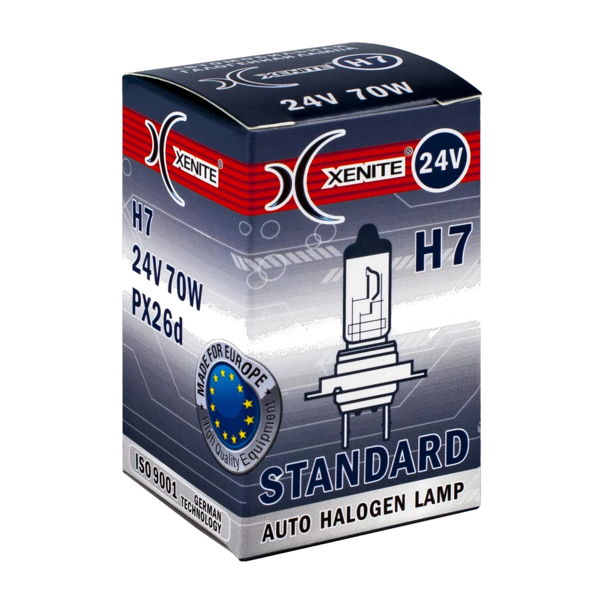 Автомобильная галогенная лампа XENITE H7 STANDARD 24V