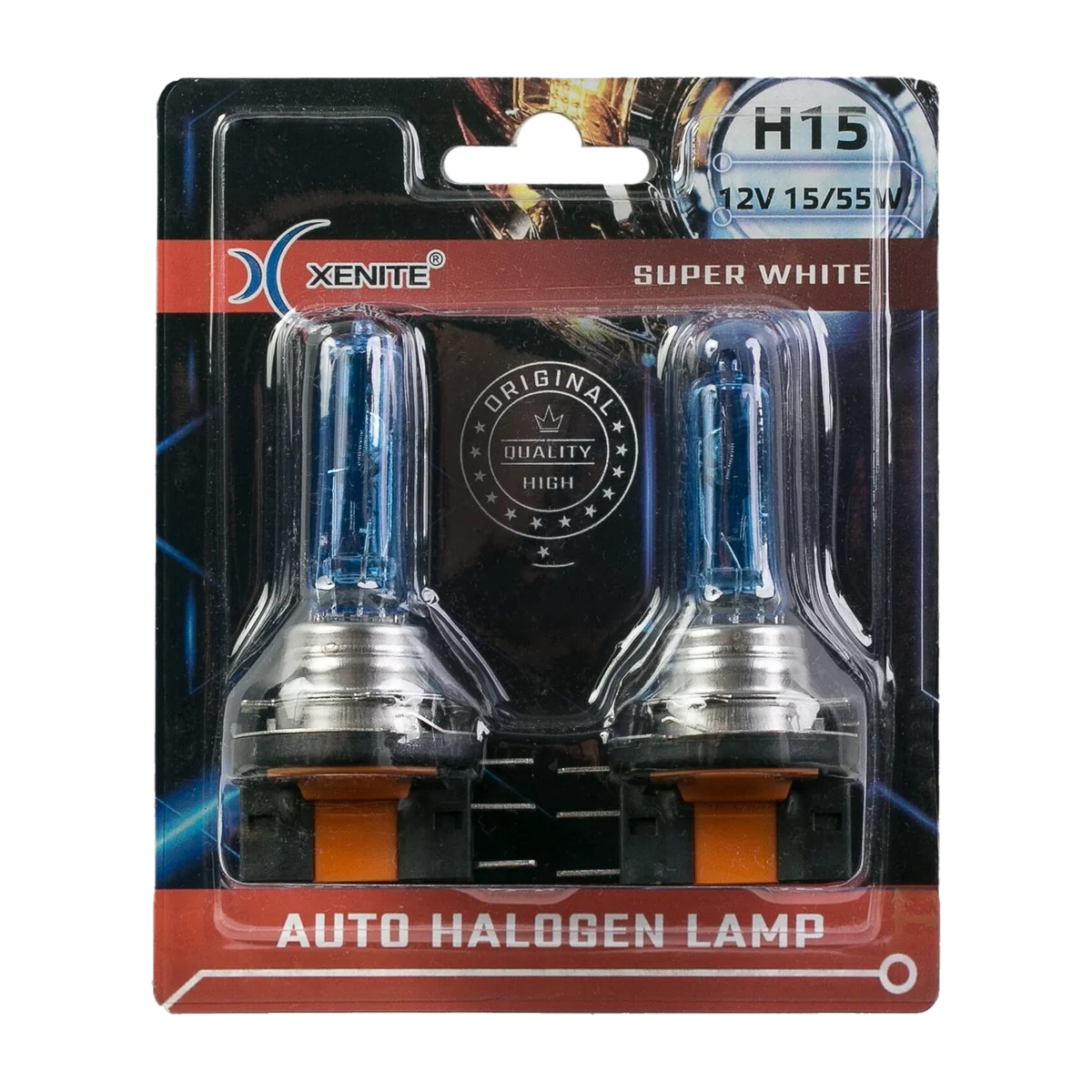Автомобильные галогенные лампы XENITE H15 SUPER WHITE 12V