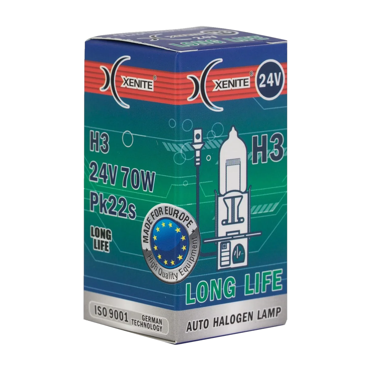 Автомобильная галогенная лампа XENITE H3 LONG LIFE 24V
