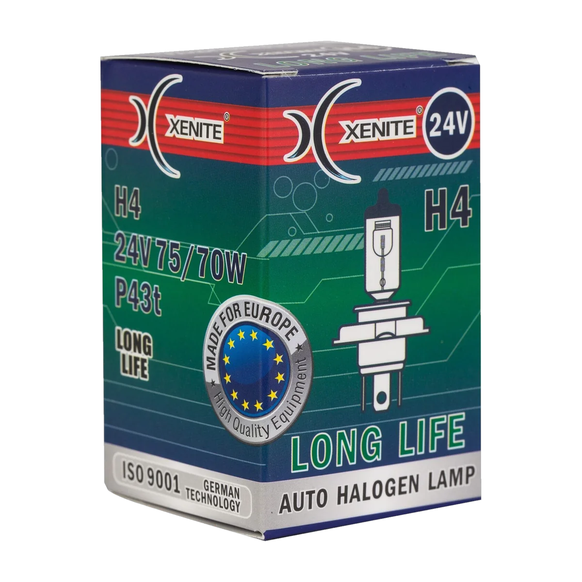 Автомобильная галогенная лампа XENITE H4 LONG LIFE 24V