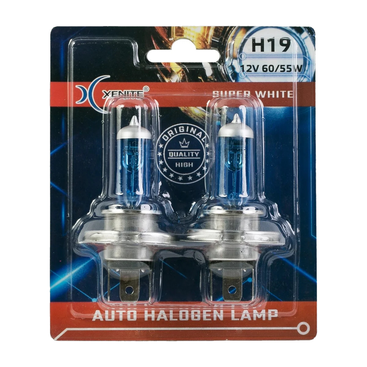 Автомобильные галогенные лампы XENITE H19 SUPER WHITE 12V
