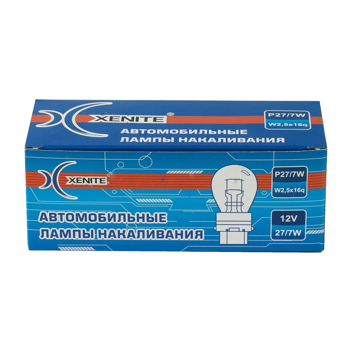 Автомобильные лампы накаливания XENITE P27/7W 12V